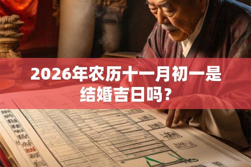 2026年农历十一月初一是结婚吉日吗？
