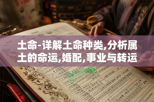 土命-详解土命种类,分析属土的命运,婚配,事业与转运等 土命-详解土命种类,分析属土的命运,婚配,事业与转运等