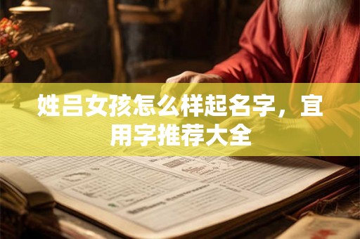 姓吕女孩怎么样起名字，宜用字推荐大全