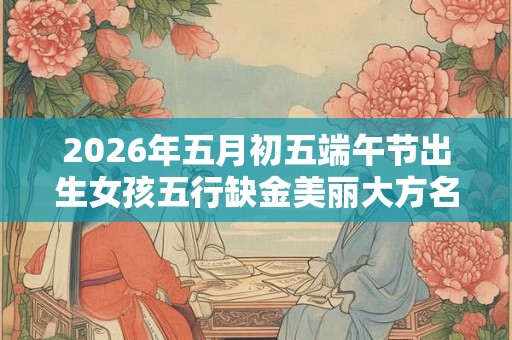 2026年五月初五端午节出生女孩五行缺金美丽大方名字 2026年五月初五端午节出生女孩五行缺金美丽大方名字