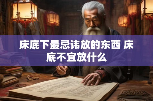 床底下最忌讳放的东西 床底不宜放什么