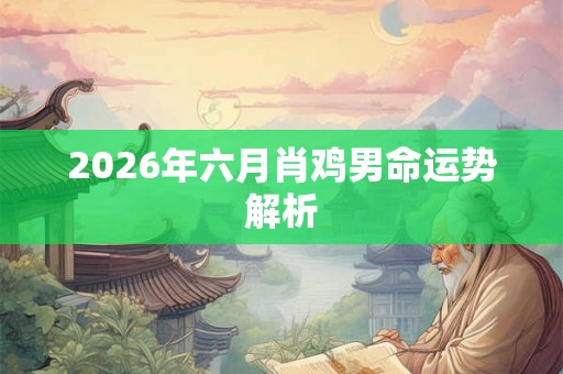 2026年六月肖鸡男命运势解析