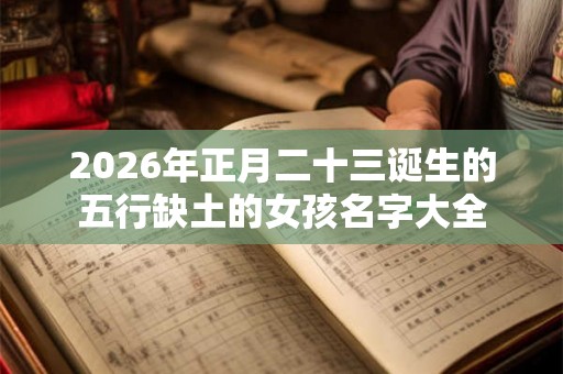 2026年正月二十三诞生的五行缺土的女孩名字大全