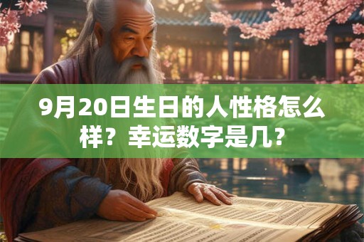 9月20日生日的人性格怎么样？幸运数字是几？