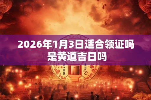 2026年1月3日适合领证吗 是黄道吉日吗