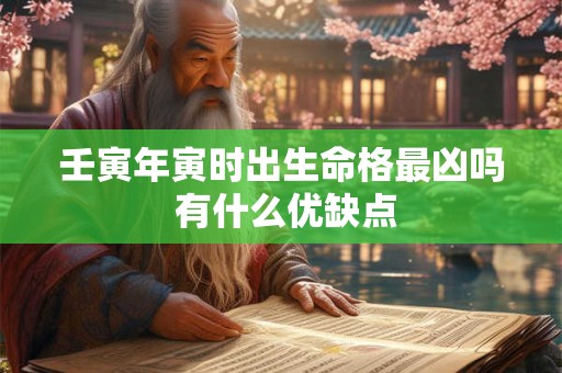 壬寅年寅时出生命格最凶吗 有什么优缺点