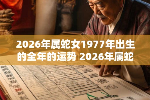 2026年属蛇女1977年出生的全年的运势 2026年属蛇女全年运势如何 2026年属蛇女1977年出生的全年的运势 2026年属蛇女全年运势如何