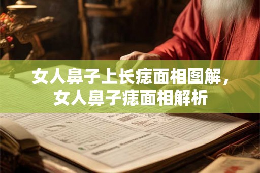 女人鼻子上长痣面相图解，女人鼻子痣面相解析