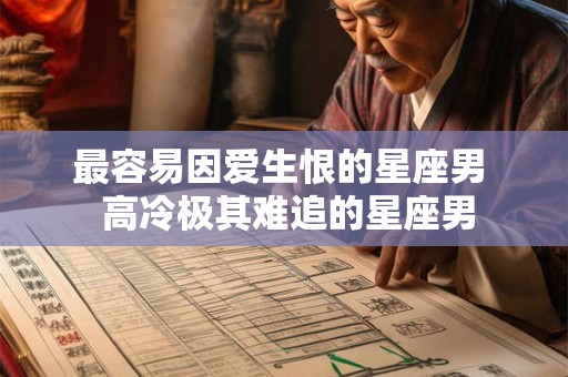 最容易因爱生恨的星座男 高冷极其难追的星座男 最容易因爱生恨的星座男 高冷极其难追的星座男