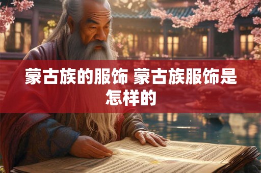 蒙古族的服饰 蒙古族服饰是怎样的