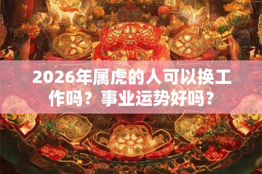 2026年属虎的人可以换工作吗?事业运势好吗? 2026年属虎的人可以换工作吗?事业运势好吗?