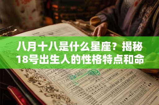八月十八是什么星座？揭秘18号出生人的性格特点和命运
