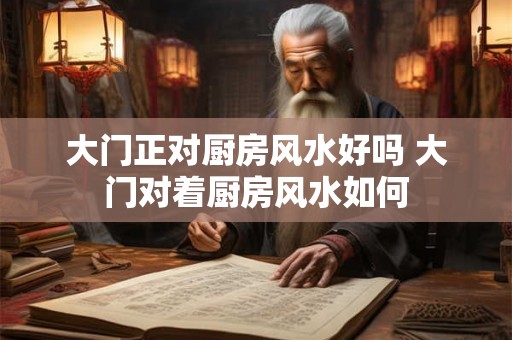 大门正对厨房风水好吗 大门对着厨房风水如何