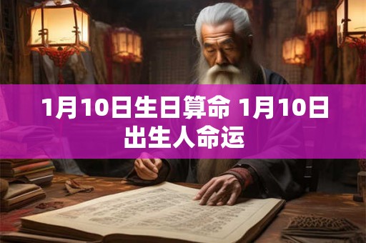 1月10日生日算命 1月10日出生人命运