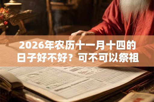 2026年农历十一月十四的日子好不好？可不可以祭祖？