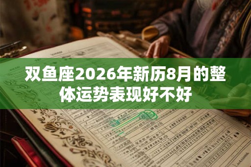 双鱼座2026年新历8月的整体运势表现好不好