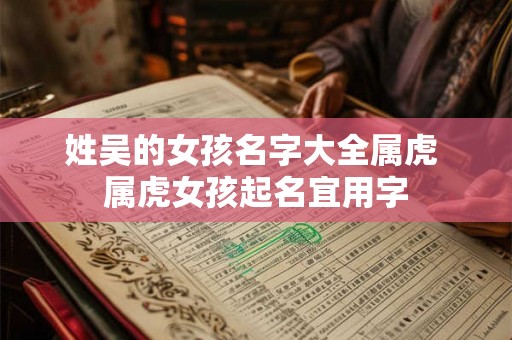 姓吴的女孩名字大全属虎 属虎女孩起名宜用字