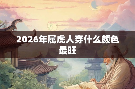 2026年属虎人穿什么颜色最旺