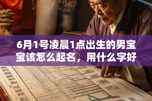 6月1号凌晨1点出生的男宝宝该怎么起名,用什么字好 6月1号凌晨1点出生的男宝宝该怎么起名,用什么字好