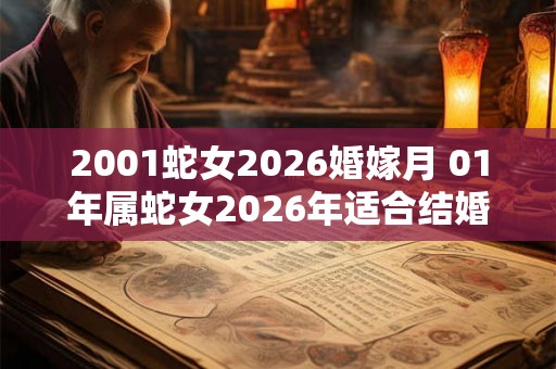 2001蛇女2026婚嫁月 01年属蛇女2026年适合结婚吗 2001蛇女2026婚嫁月 01年属蛇女2026年适合结婚吗