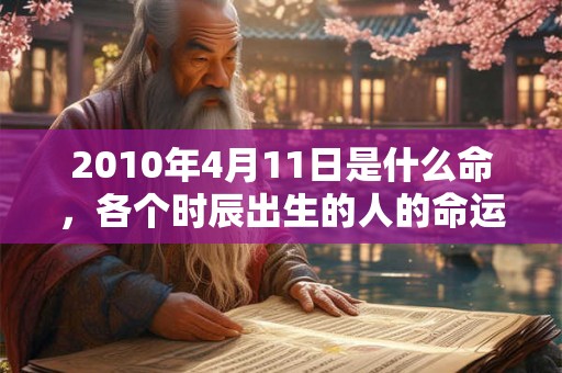 2010年4月11日是什么命,各个时辰出生的人的命运 2010年4月11日是什么命,各个时辰出生的人的命运