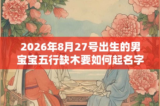2026年8月27号出生的男宝宝五行缺木要如何起名字