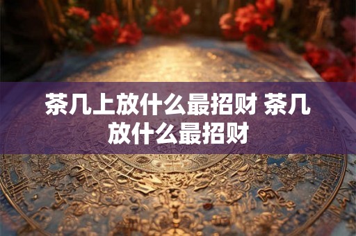 茶几上放什么最招财 茶几放什么最招财