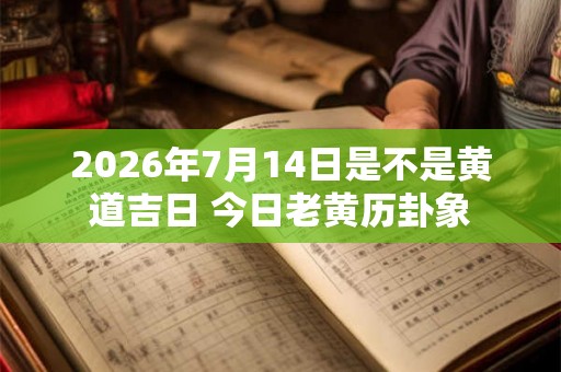2026年7月14日是不是黄道吉日 今日老黄历卦象
