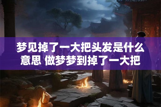 梦见掉了一大把头发是什么意思 做梦梦到掉了一大把头发好不好