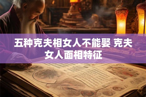 五种克夫相女人不能娶 克夫女人面相特征