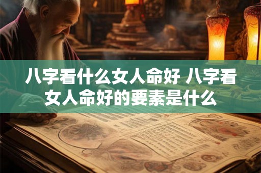 八字看什么女人命好 八字看女人命好的要素是什么