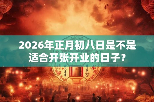 2026年正月初八日是不是适合开张开业的日子？