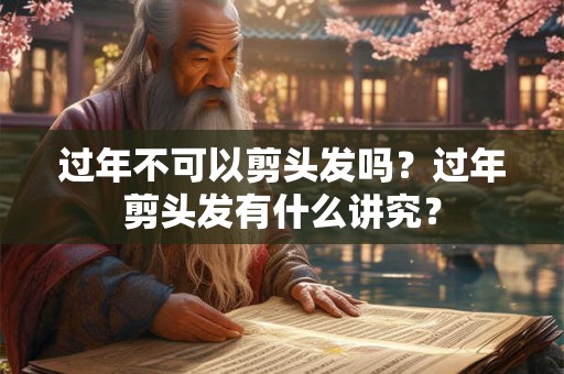 过年不可以剪头发吗？过年剪头发有什么讲究？