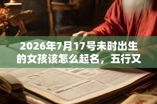 2026年7月17号未时出生的女孩该怎么起名，五行又是什么？