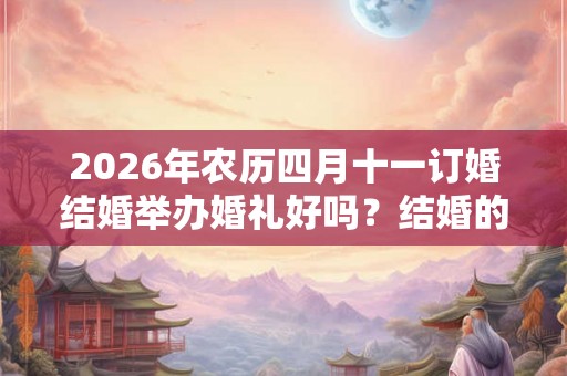 2026年农历四月十一订婚结婚举办婚礼好吗？结婚的风俗流程