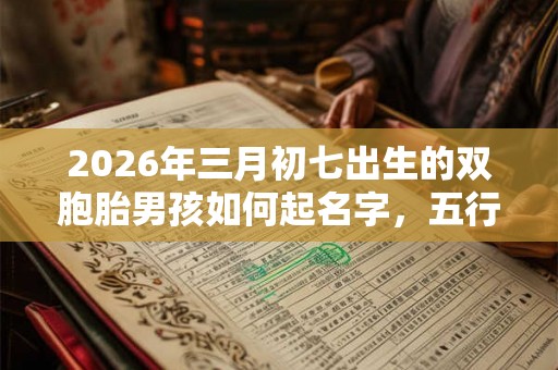 2026年三月初七出生的双胞胎男孩如何起名字，五行属什么