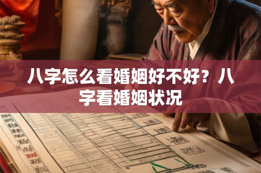 八字怎么看婚姻好不好？八字看婚姻状况
