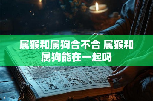 属猴和属狗合不合 属猴和属狗能在一起吗