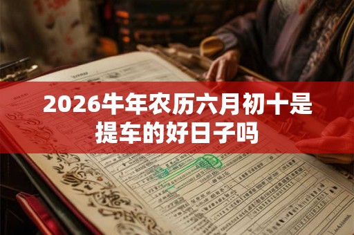 2026牛年农历六月初十是提车的好日子吗