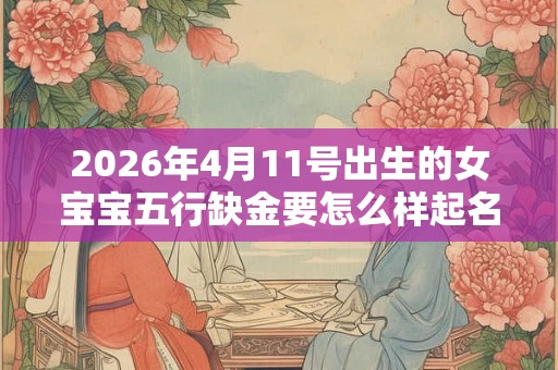 2026年4月11号出生的女宝宝五行缺金要怎么样起名字