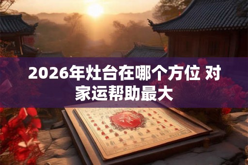 2026年灶台在哪个方位 对家运帮助最大