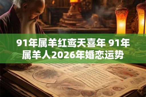 91年属羊红鸾天喜年 91年属羊人2026年婚恋运势