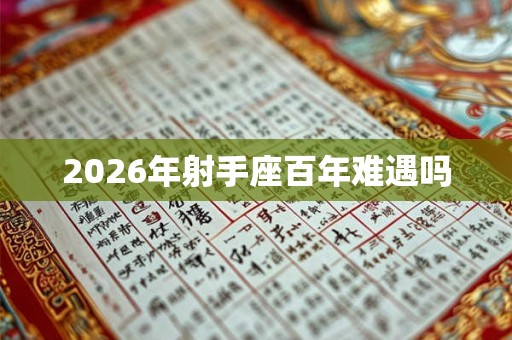 2026年射手座百年难遇吗