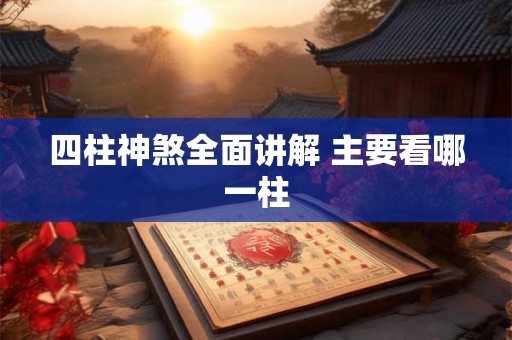四柱神煞全面讲解 主要看哪一柱 四柱神煞全面讲解 主要看哪一柱