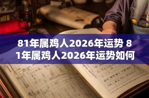 81年属鸡人2026年运势 81年属鸡人2026年运势如何