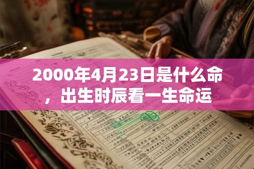 2000年4月23日是什么命,出生时辰看一生命运 2000年4月23日是什么命,出生时辰看一生命运