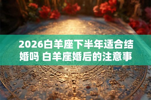 2026白羊座下半年适合结婚吗 白羊座婚后的注意事项 2026白羊座下半年适合结婚吗 白羊座婚后的注意事项