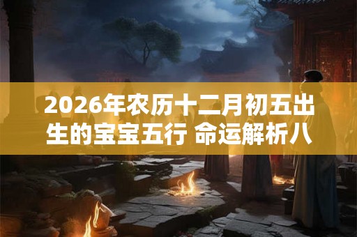 2026年农历十二月初五出生的宝宝五行 命运解析八字起名