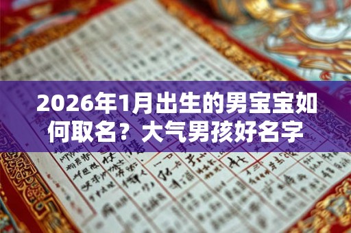 2026年1月出生的男宝宝如何取名？大气男孩好名字