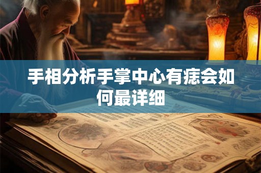 手相分析手掌中心有痣会如何最详细